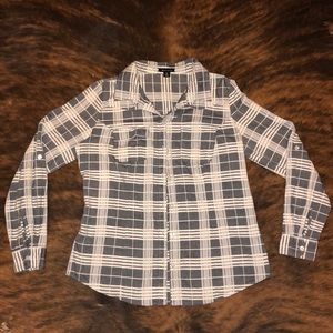 Long sleeve plaid button up